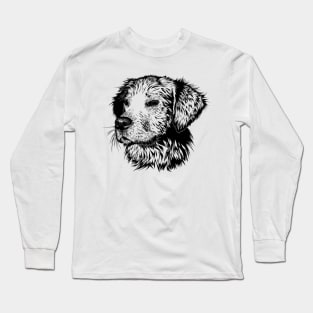 Dog Illustration Long Sleeve T-Shirt